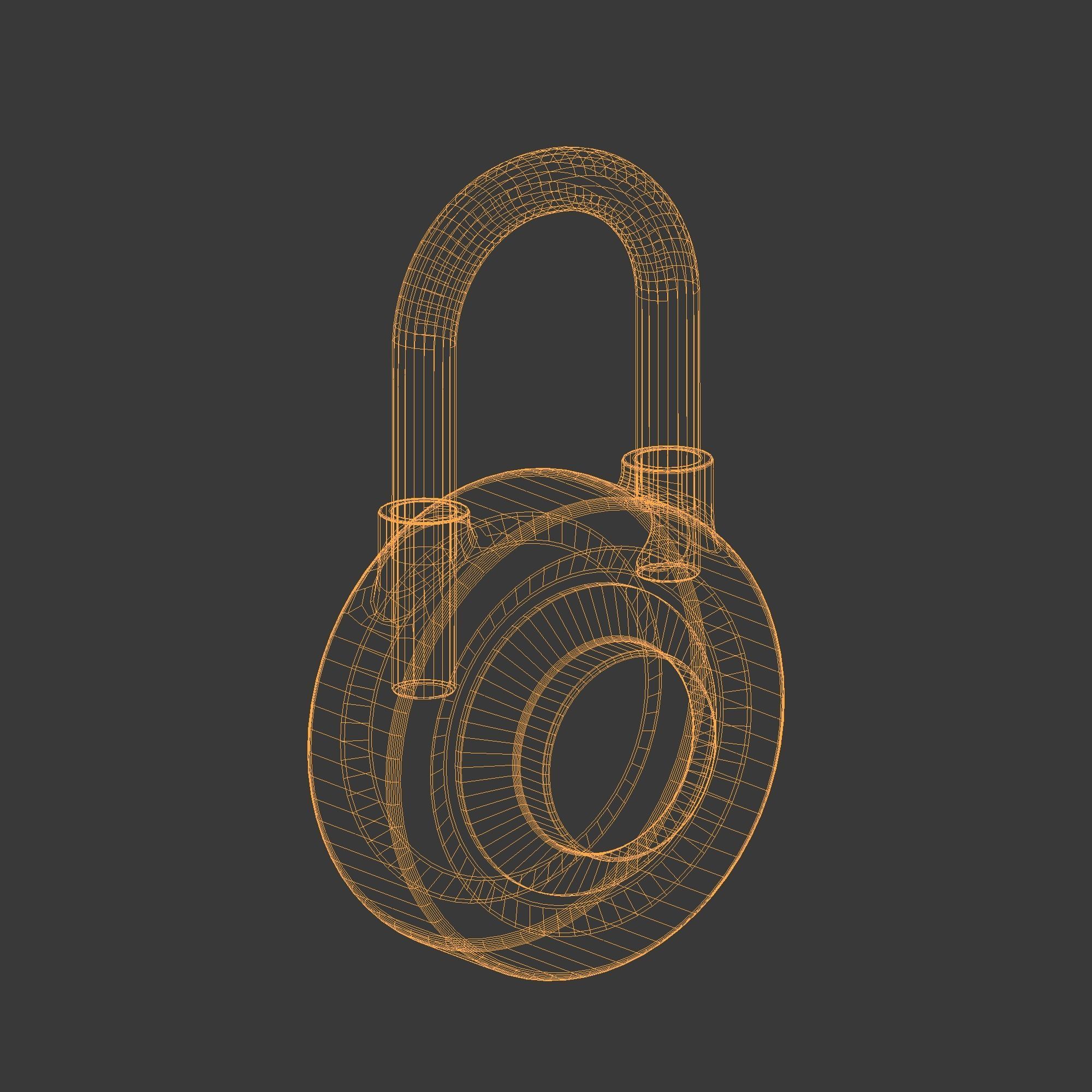 The padlock 3D model_14
