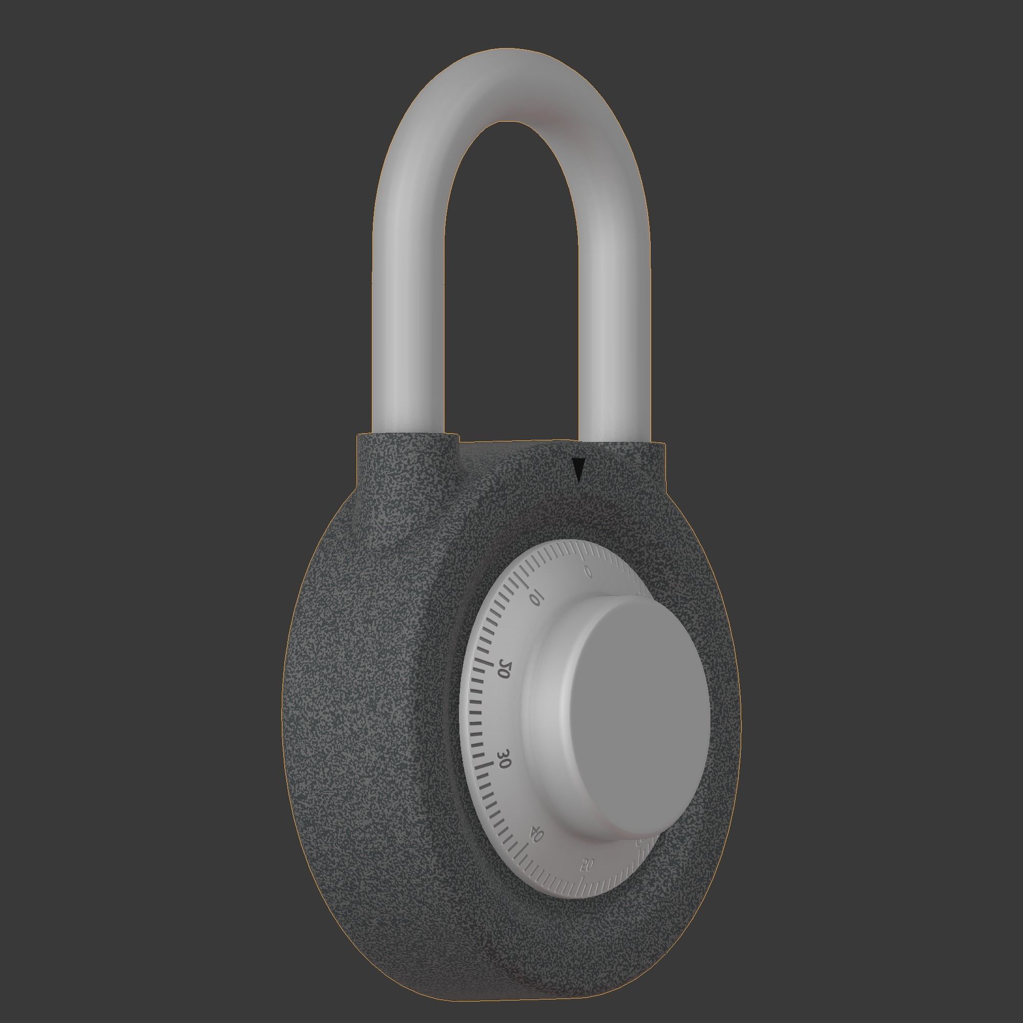 The padlock 3D model_5