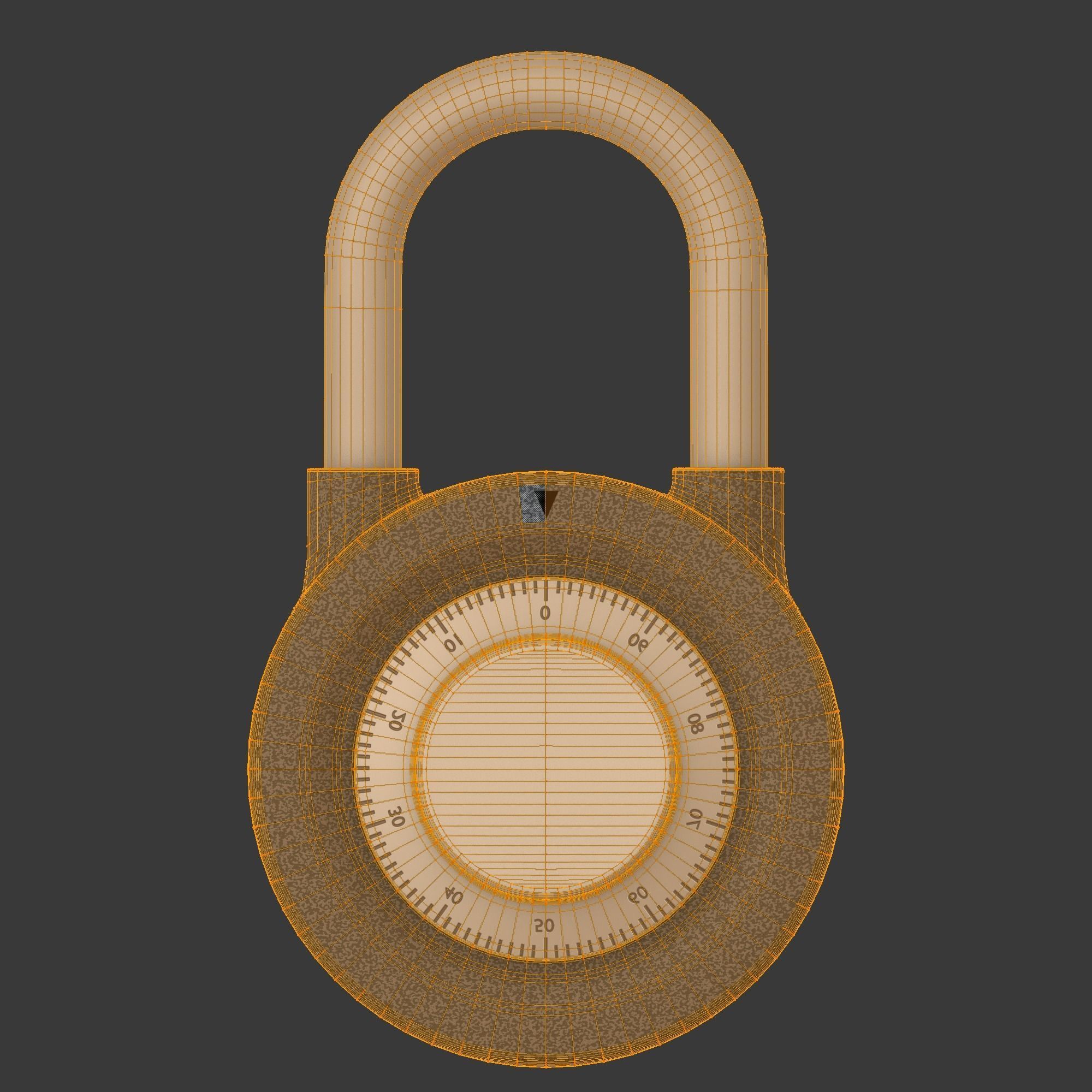 The padlock 3D model_11