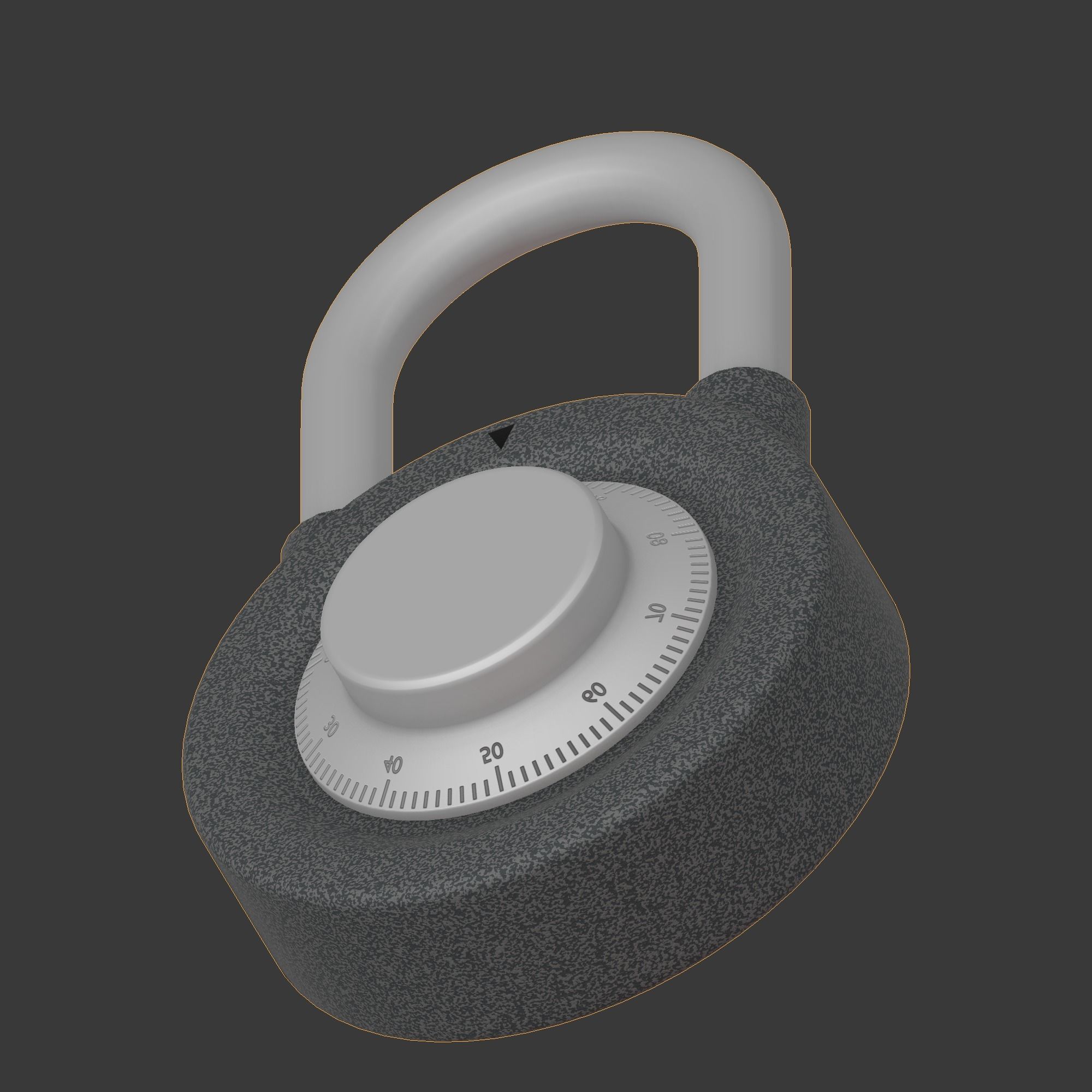 The padlock 3D model_8