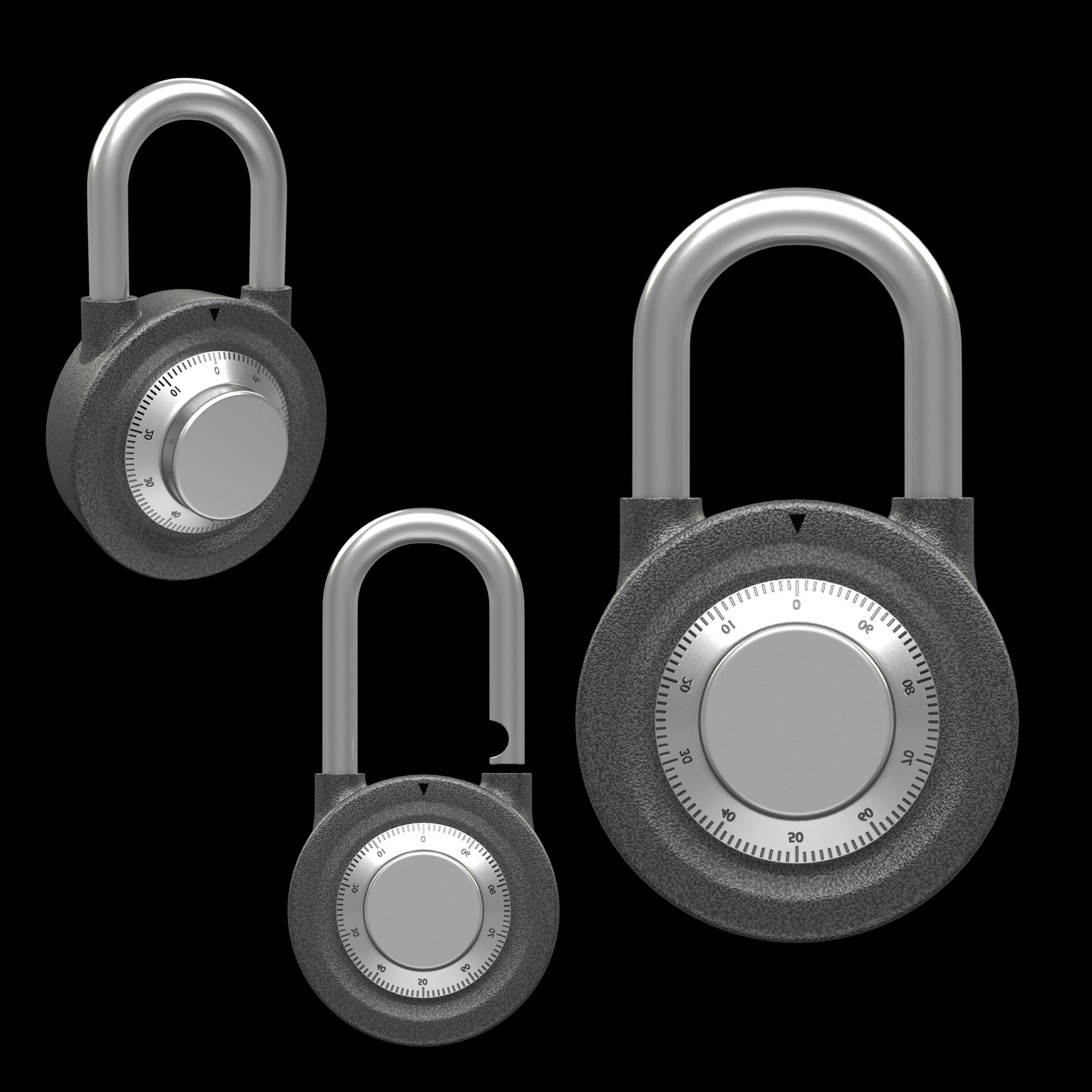 The padlock 3D model_0
