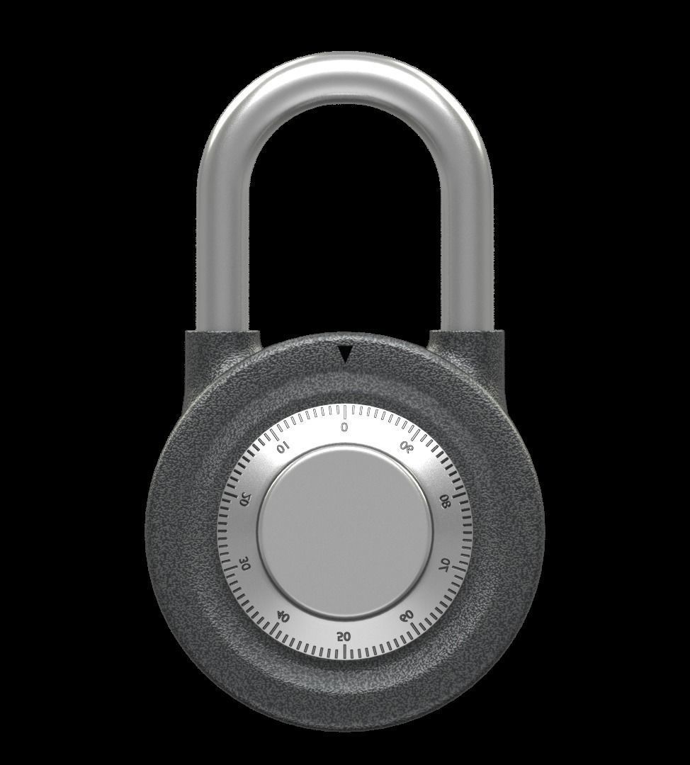 The padlock 3D model_2