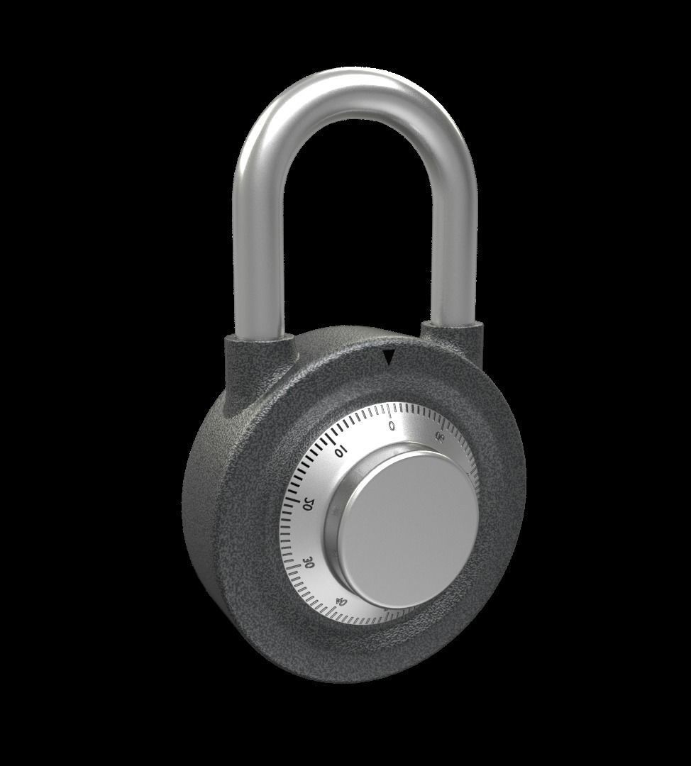 The padlock 3D model_1