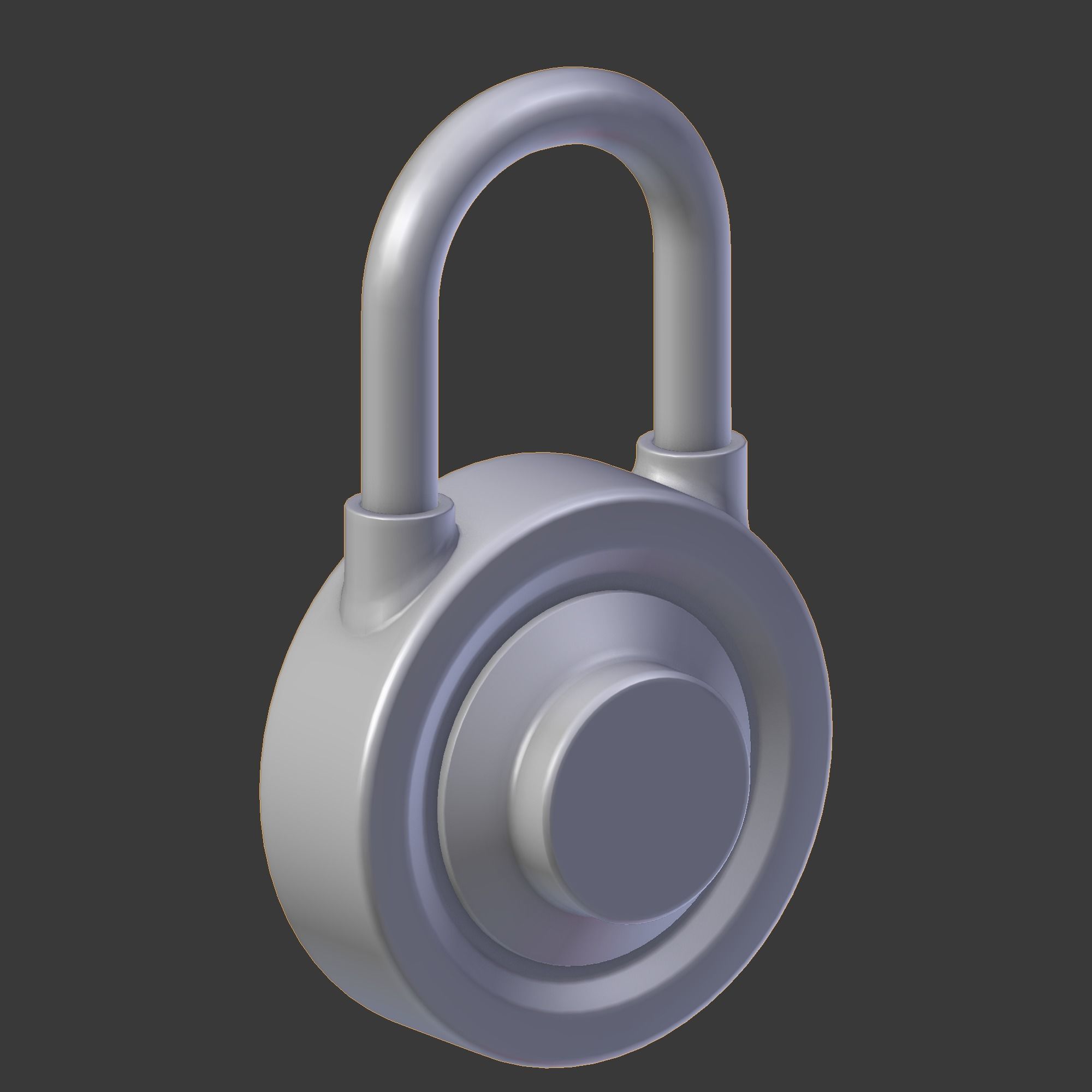 The padlock 3D model_23