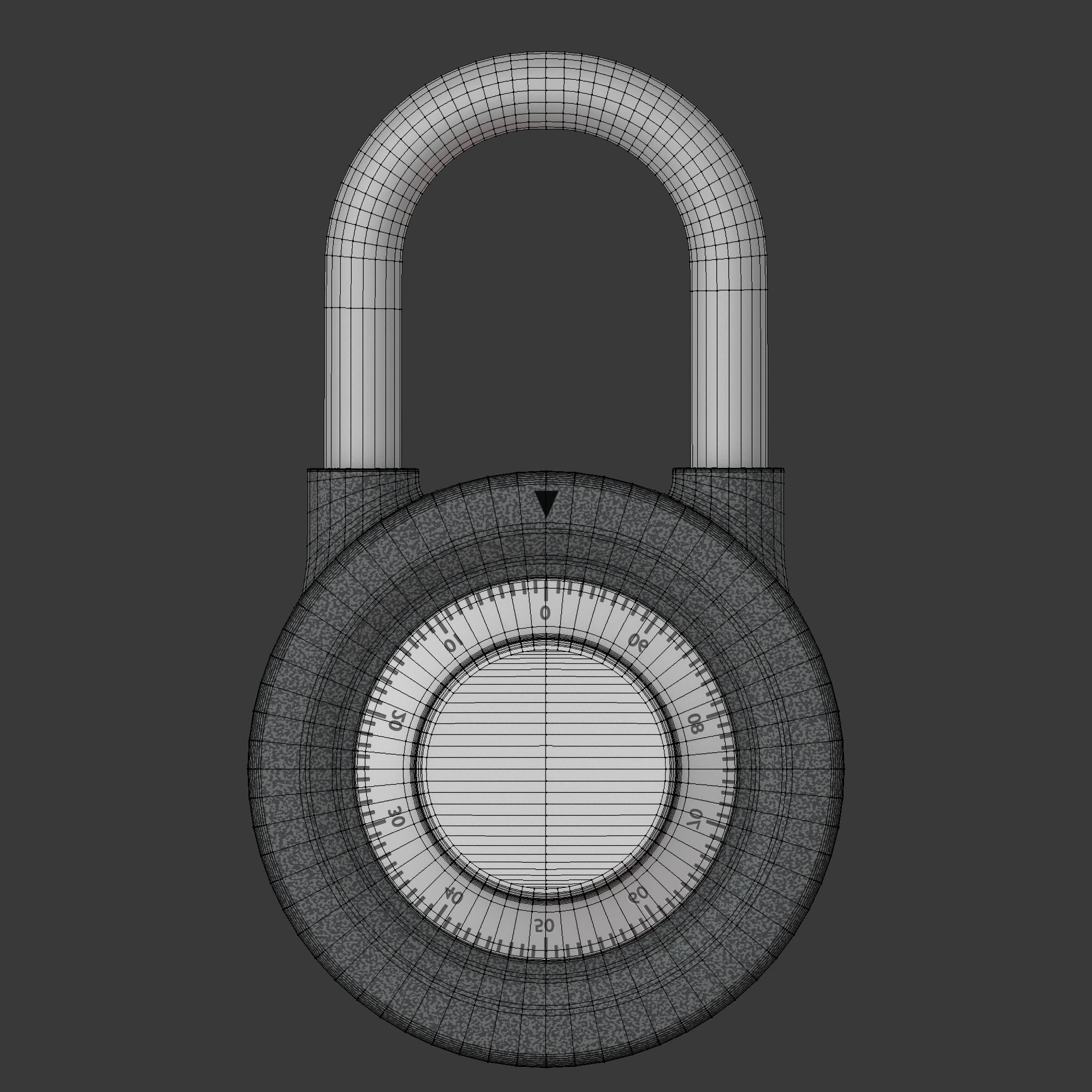 The padlock 3D model_9