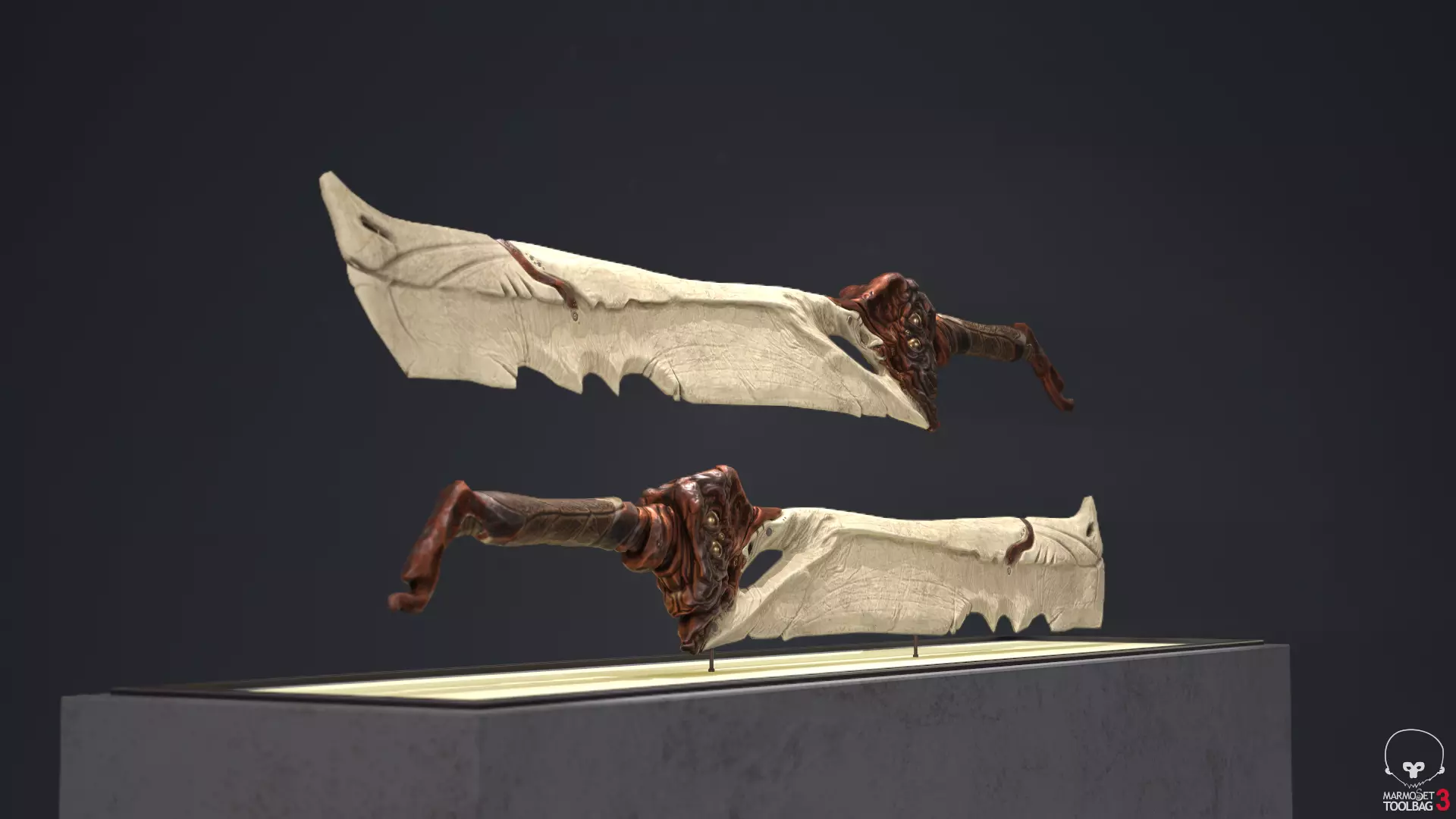 Bone Sword - Game Ready Low-poly 3D model