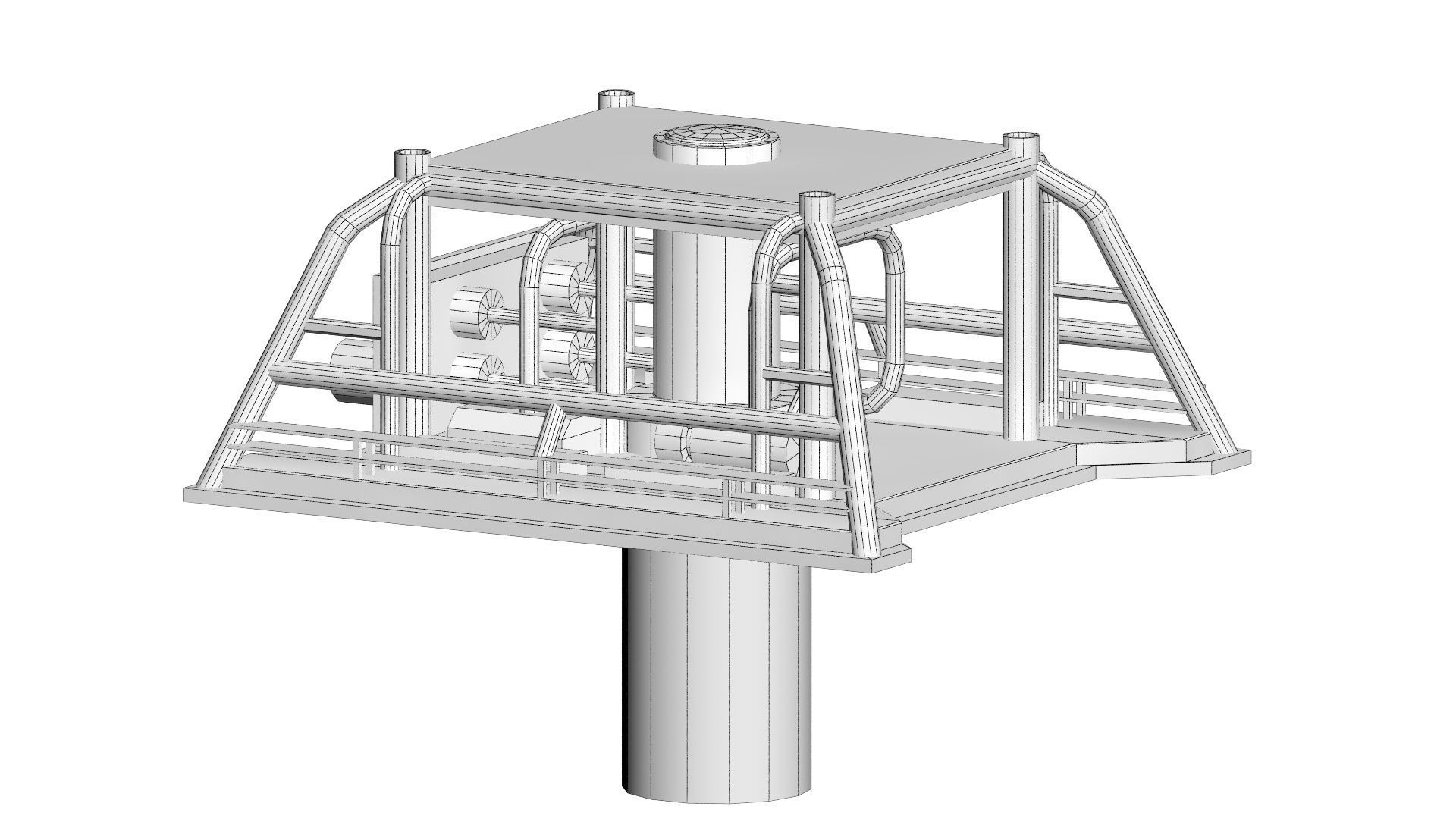 fixed platform Solan 3D model_23