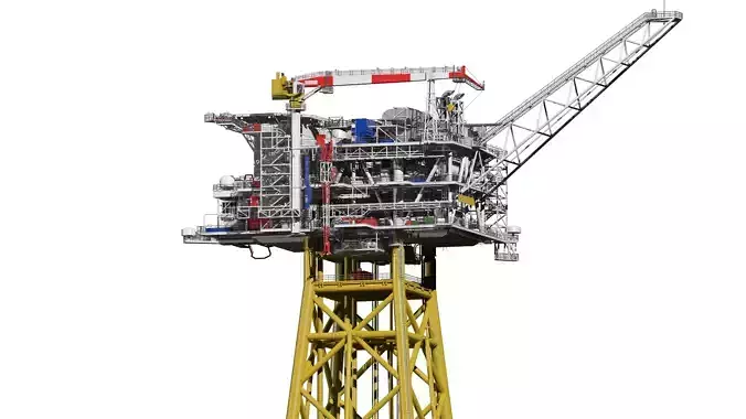 fixed platform Solan 3D model