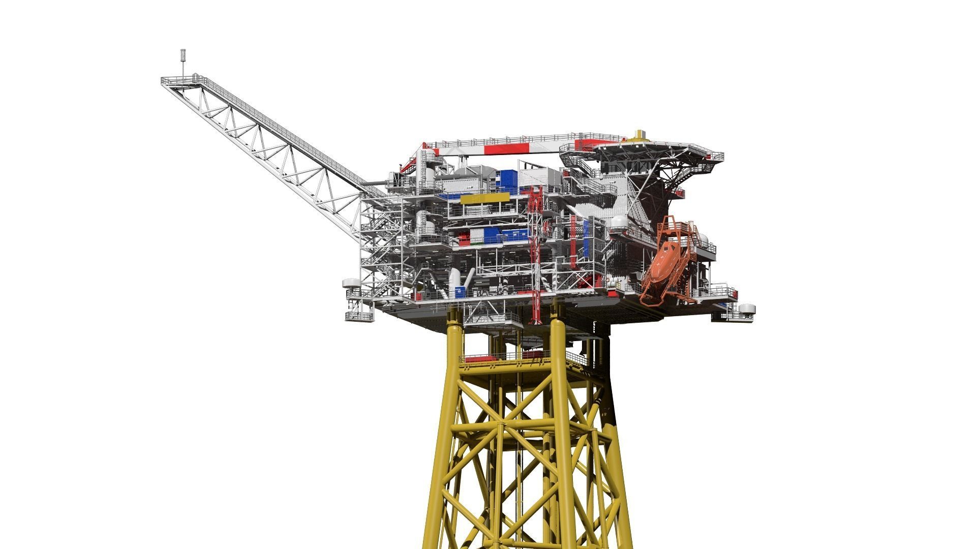 fixed platform Solan 3D model_7