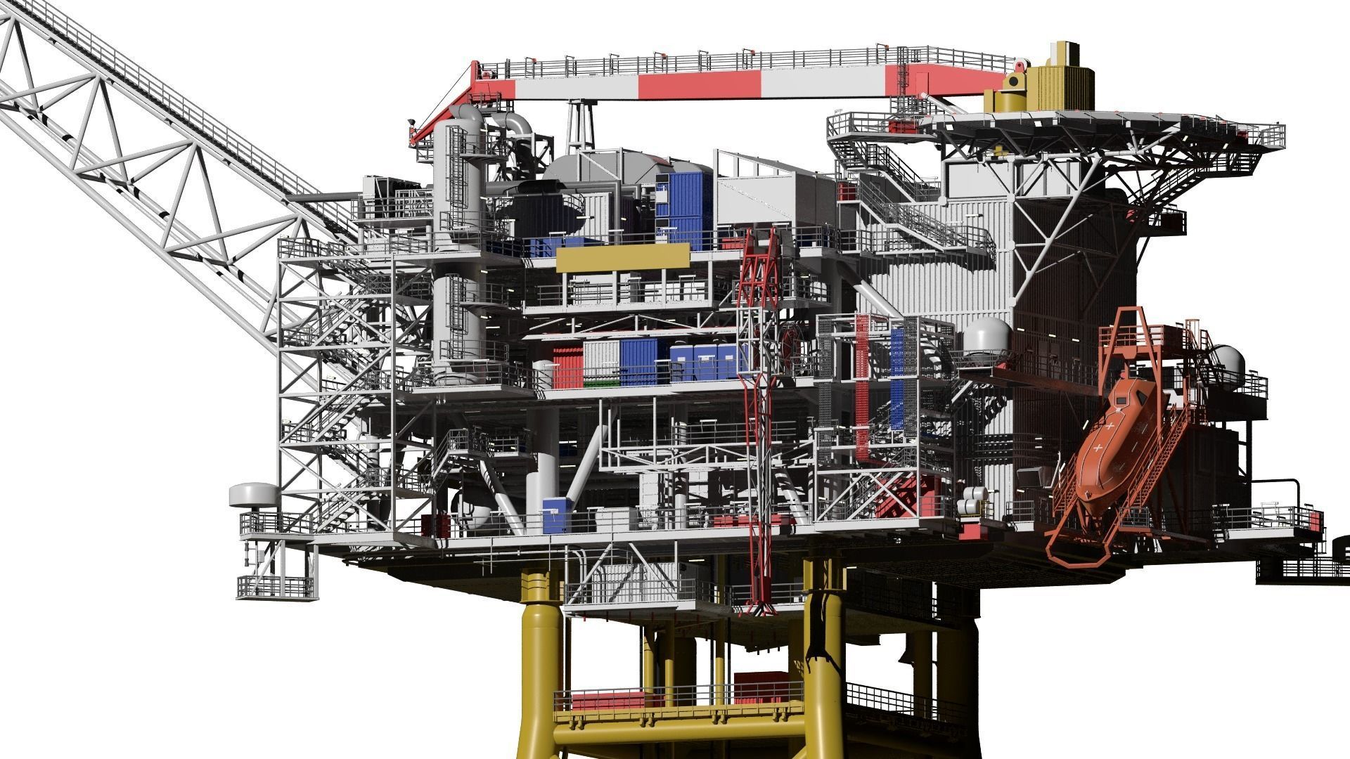 fixed platform Solan 3D model_8