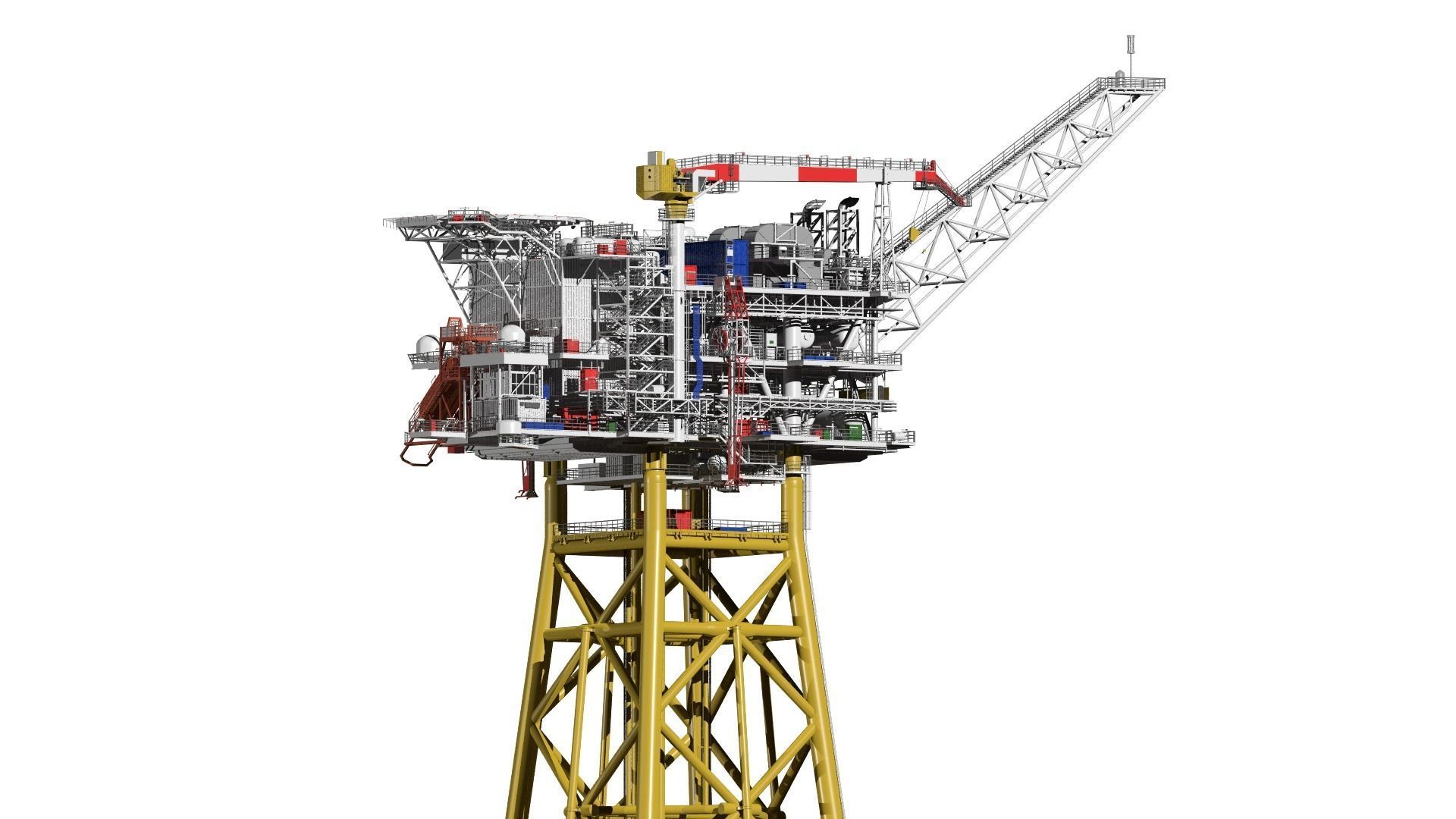 fixed platform Solan 3D model_4