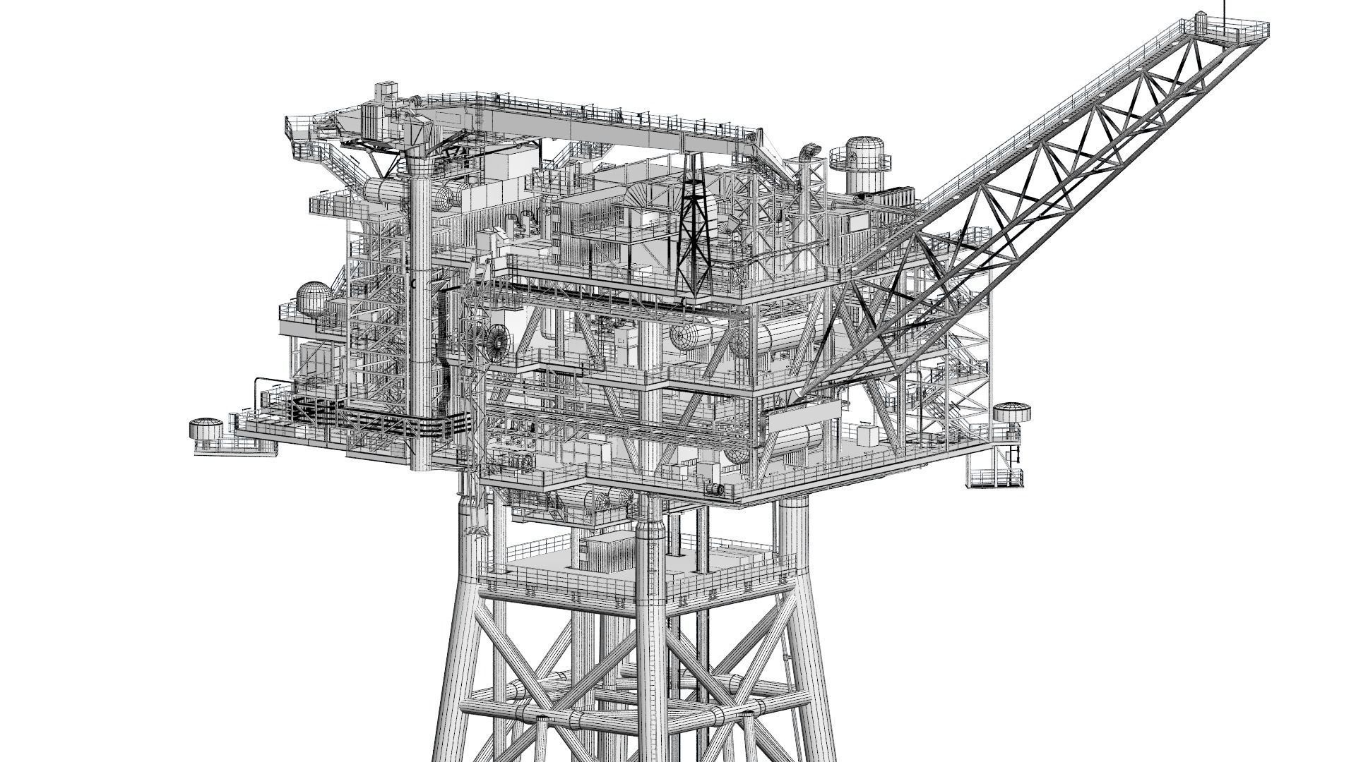 fixed platform Solan 3D model_15