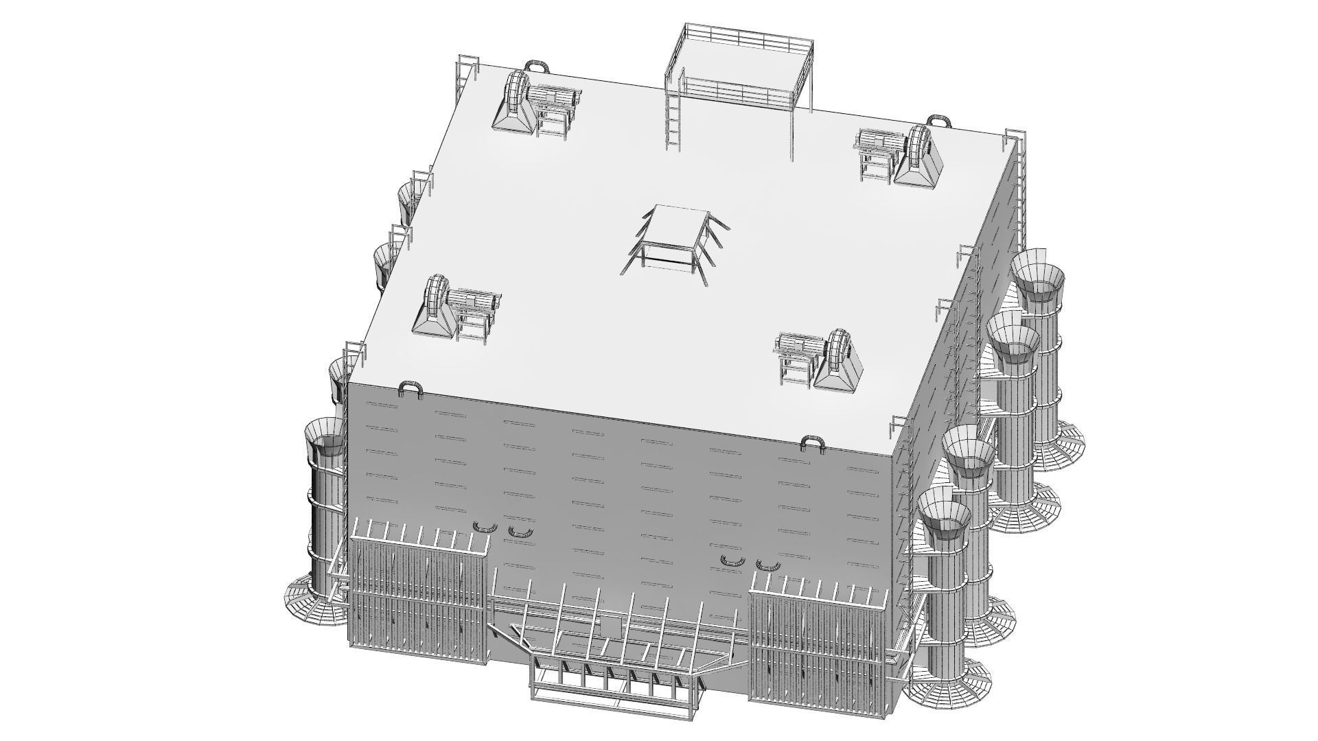 fixed platform Solan 3D model_21
