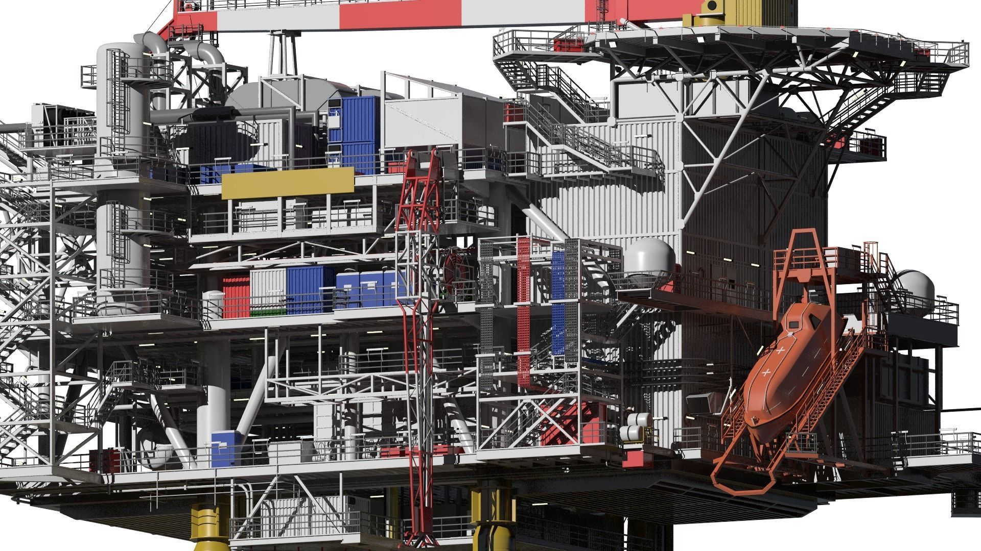 fixed platform Solan 3D model_9