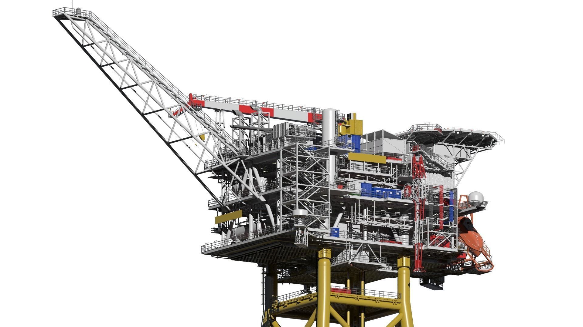 fixed platform Solan 3D model_10