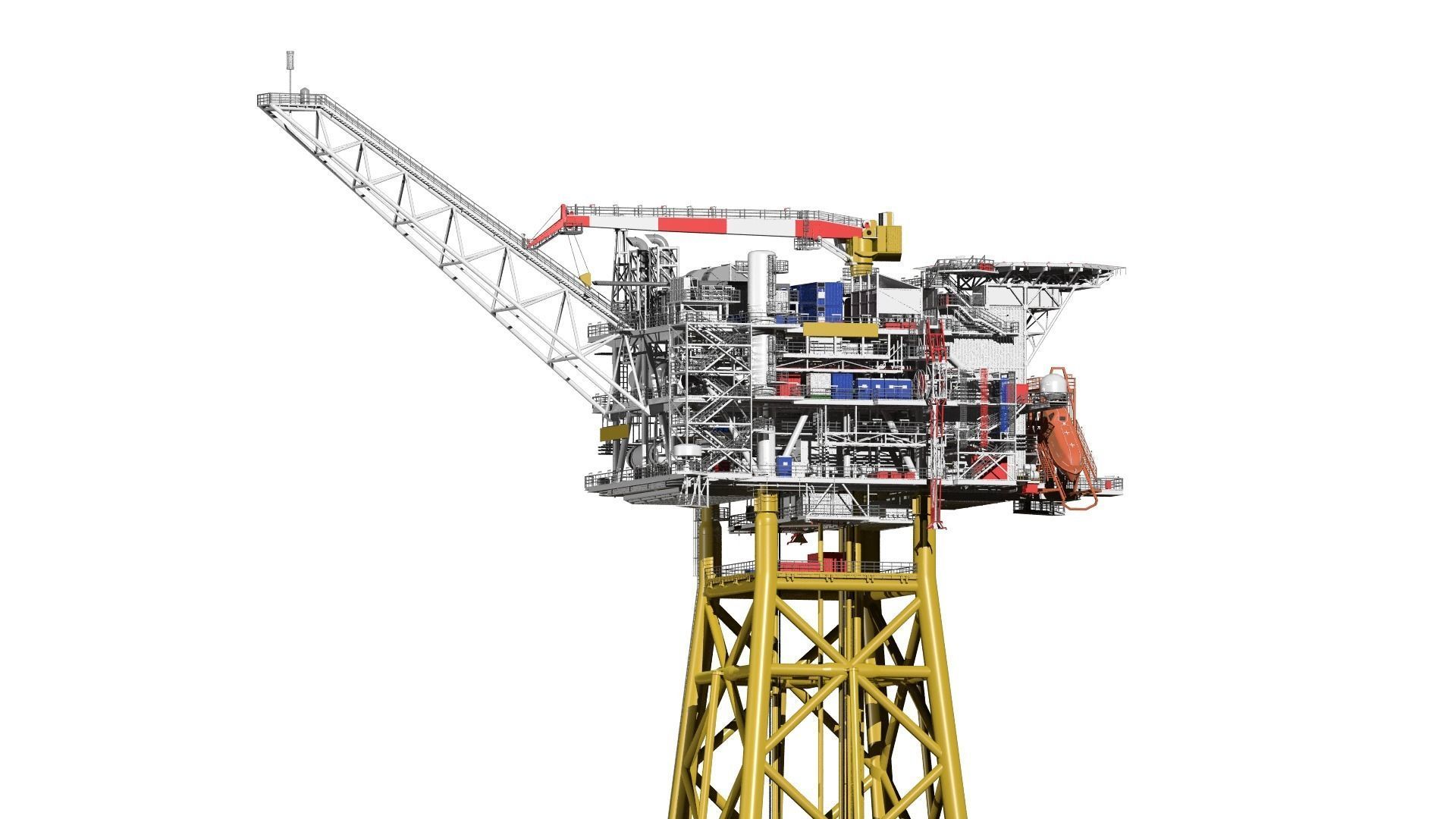 fixed platform Solan 3D model_6