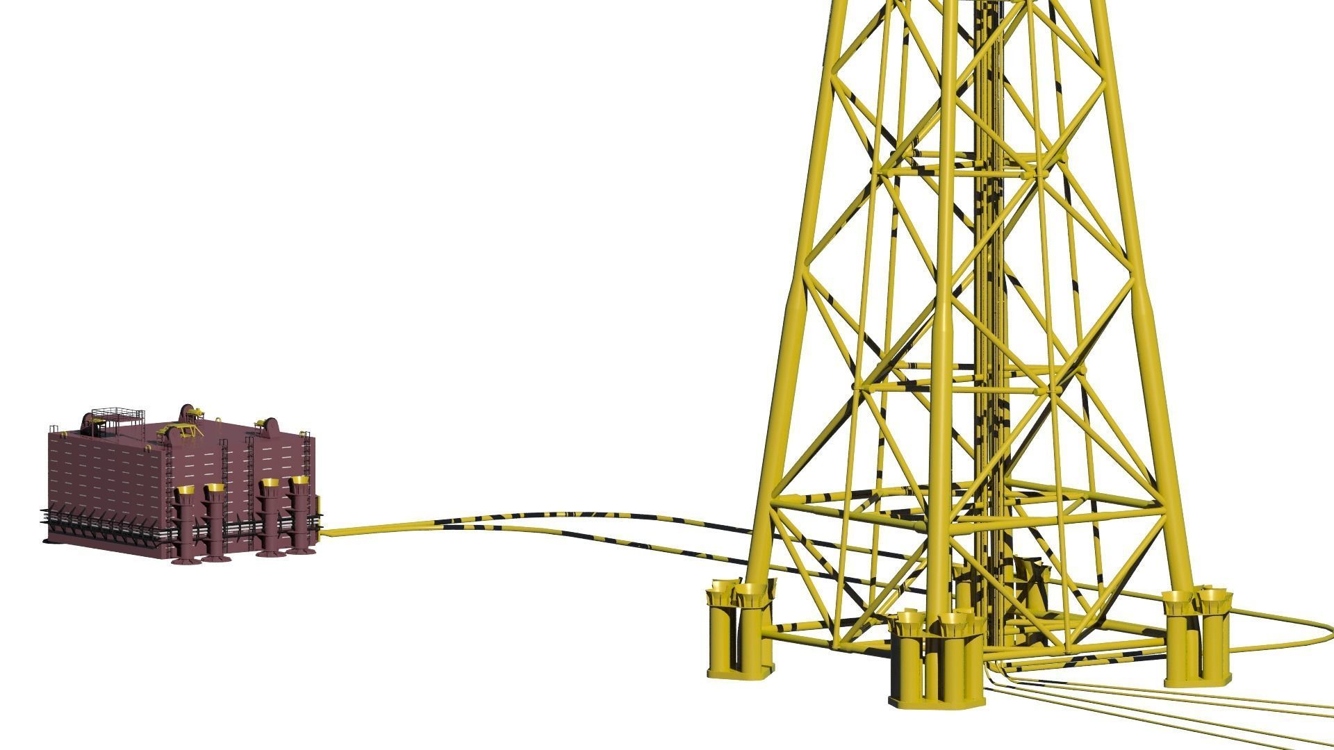 fixed platform Solan 3D model_13