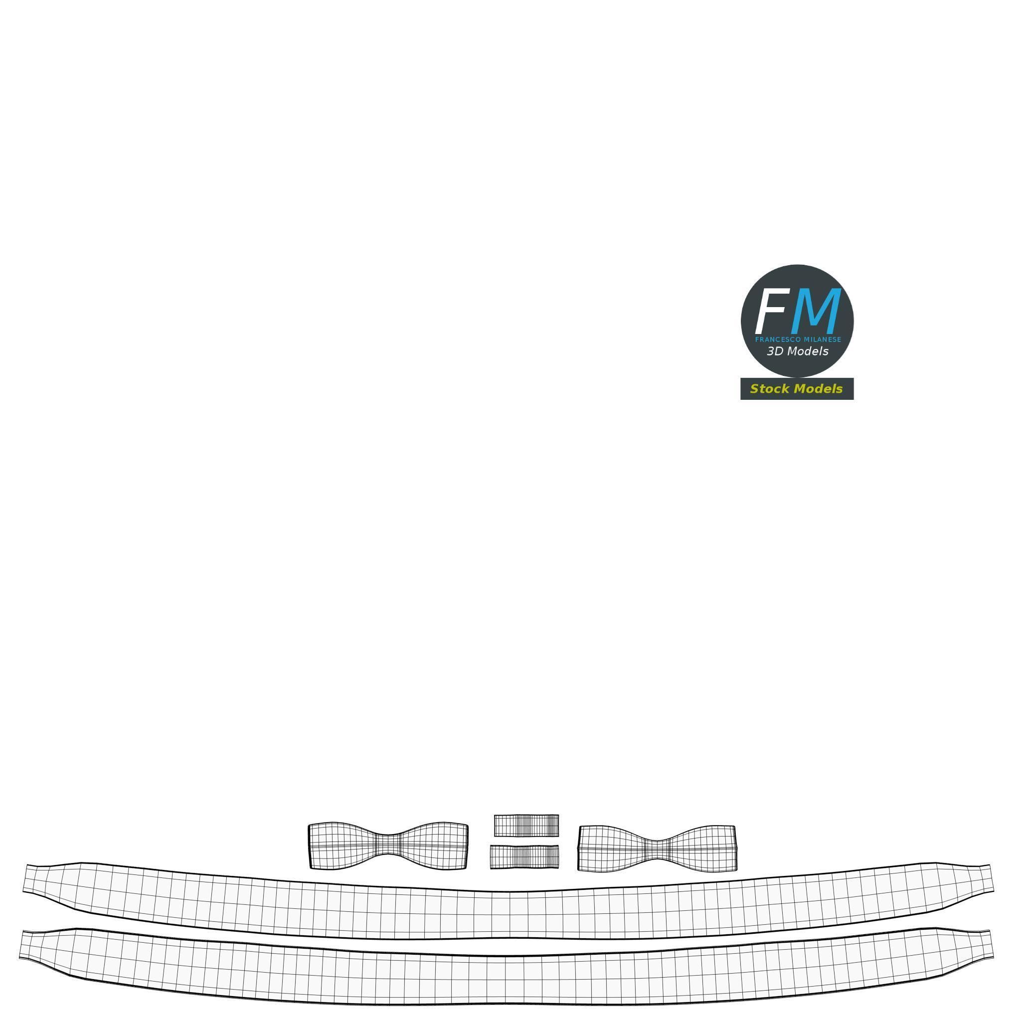 Bowler hat 3D model_12