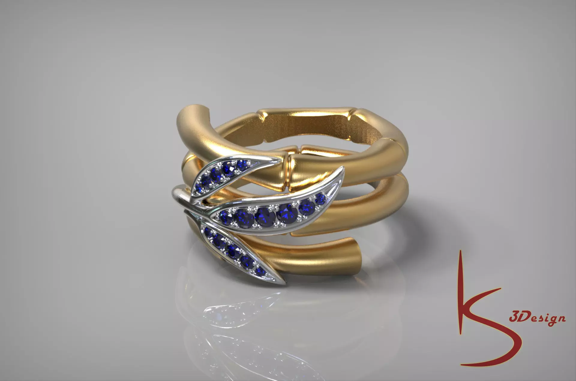 bamboo ring 3D model_0
