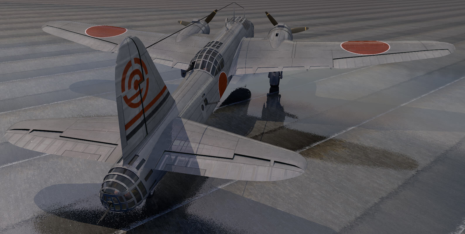 Nakajima Ki-49 Donryu - aka Helen 3D model_4