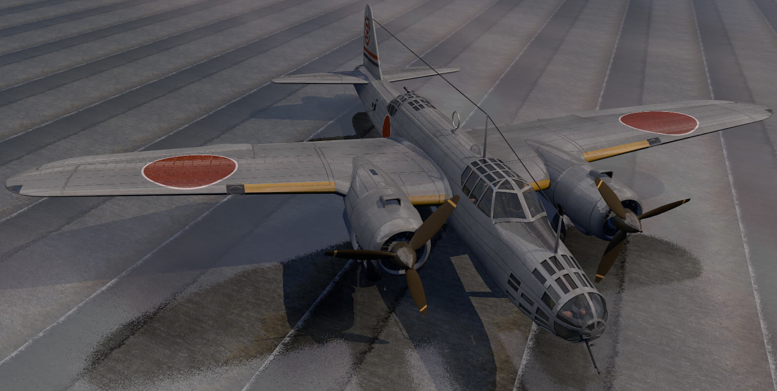 Nakajima Ki-49 Donryu - aka Helen 3D model_5