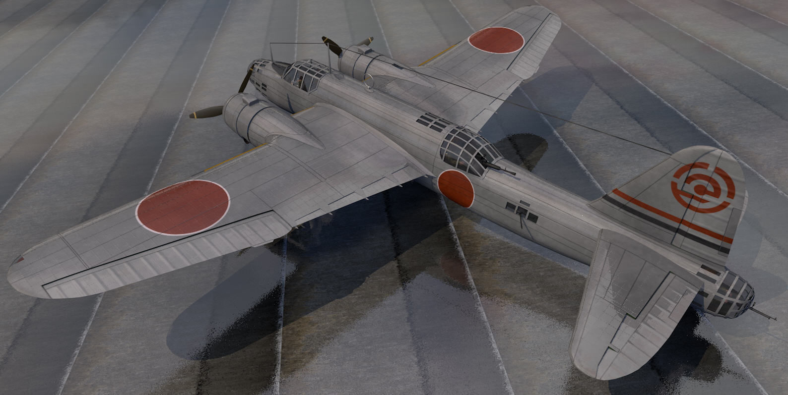 Nakajima Ki-49 Donryu - aka Helen 3D model_1