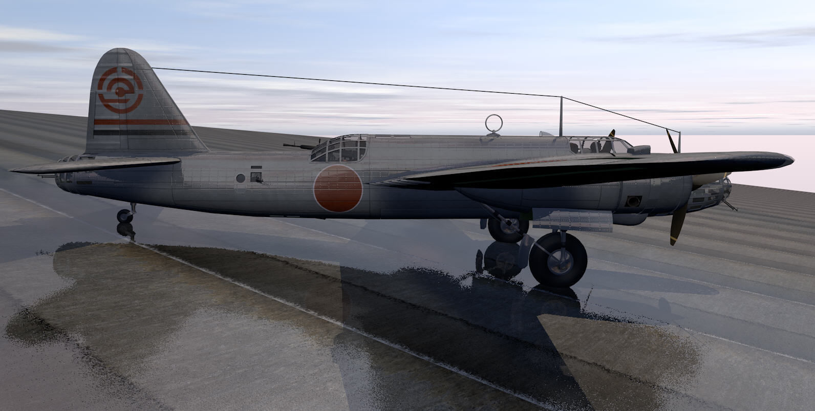 Nakajima Ki-49 Donryu - aka Helen 3D model_7