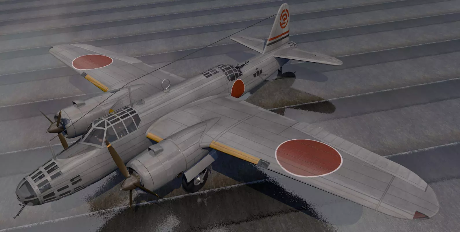Nakajima Ki-49 Donryu - aka Helen 3D model_0