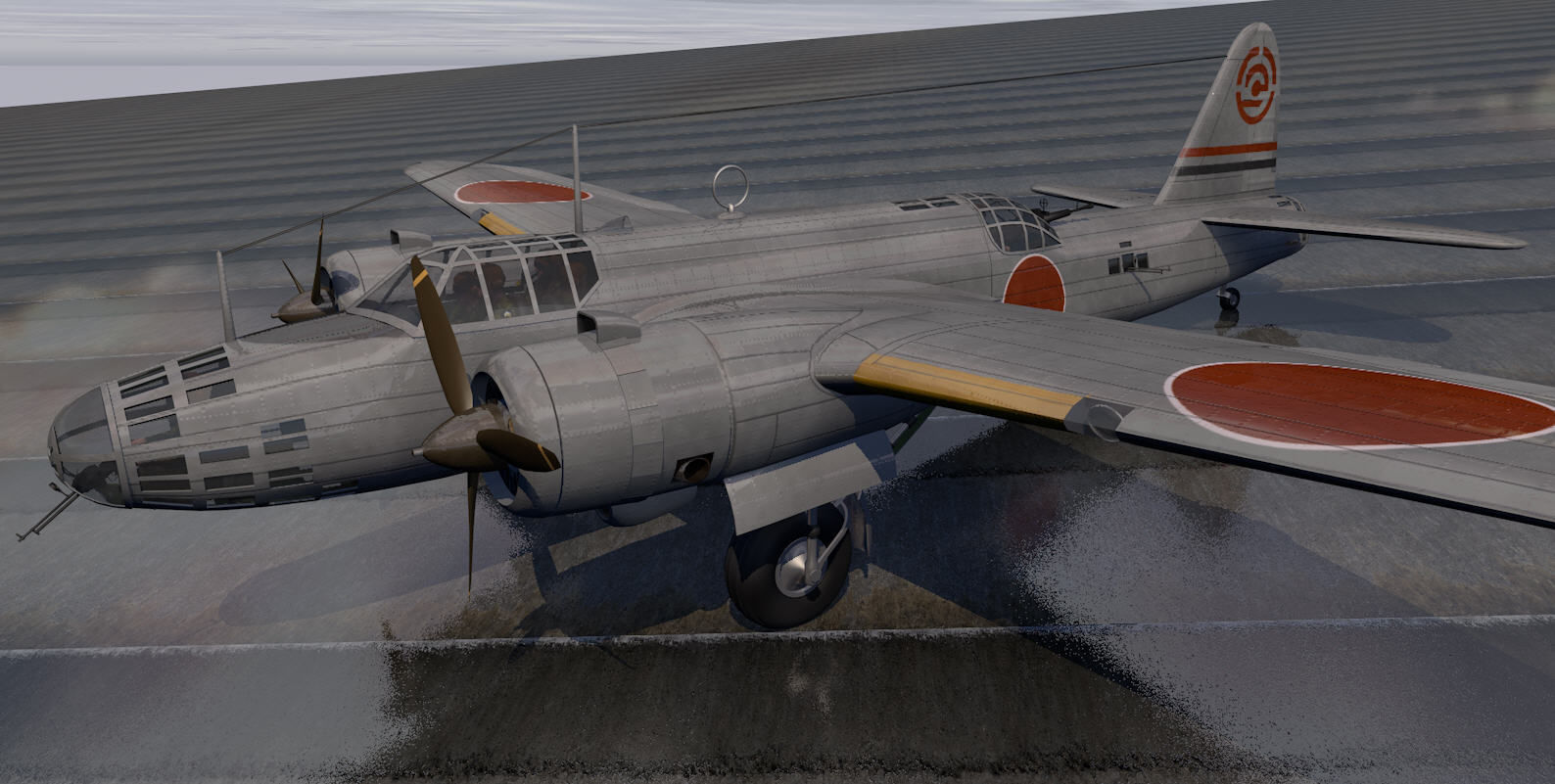 Nakajima Ki-49 Donryu - aka Helen 3D model_2