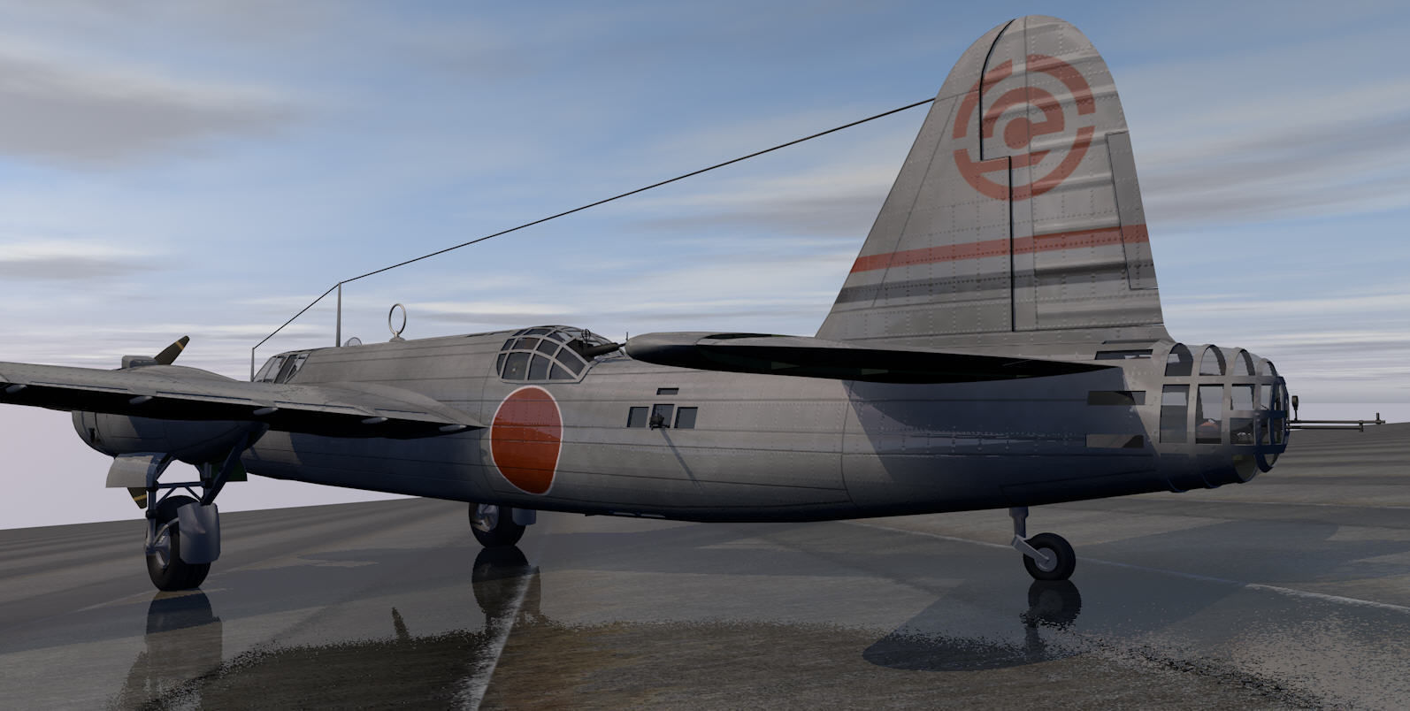 Nakajima Ki-49 Donryu - aka Helen 3D model_3