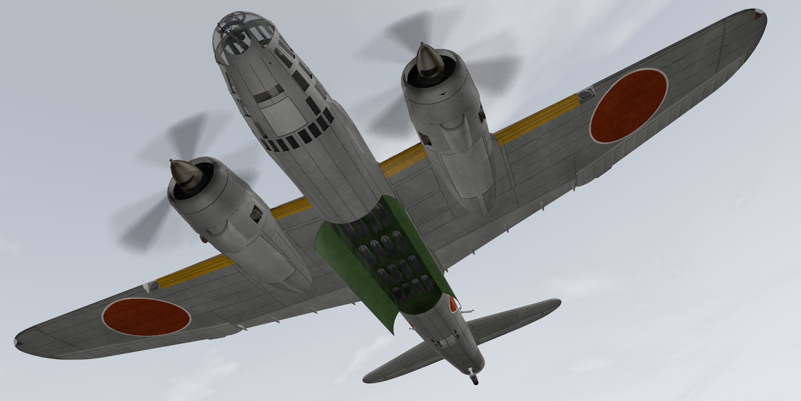 Nakajima Ki-49 Donryu - aka Helen 3D model_10