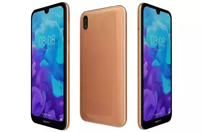 Huawei Y5 2019 Amber Brown 3D model