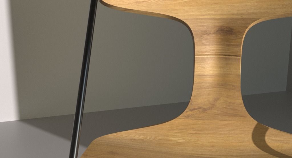 Viccarbe - QUADRA - Stackable chair 3D model_4