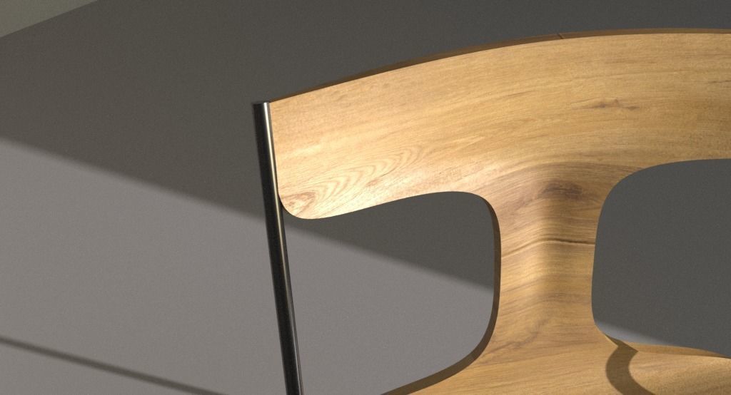 Viccarbe - QUADRA - Stackable chair 3D model_2