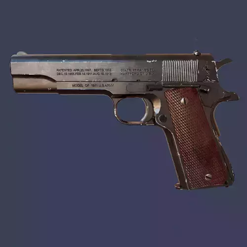 Colt M1911  Low-poly 3D model