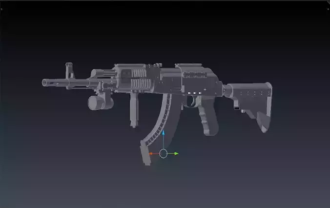 Tactical AK47 3D model
