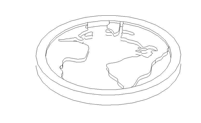 Simple Flat Earth Model Free 3D print model_14