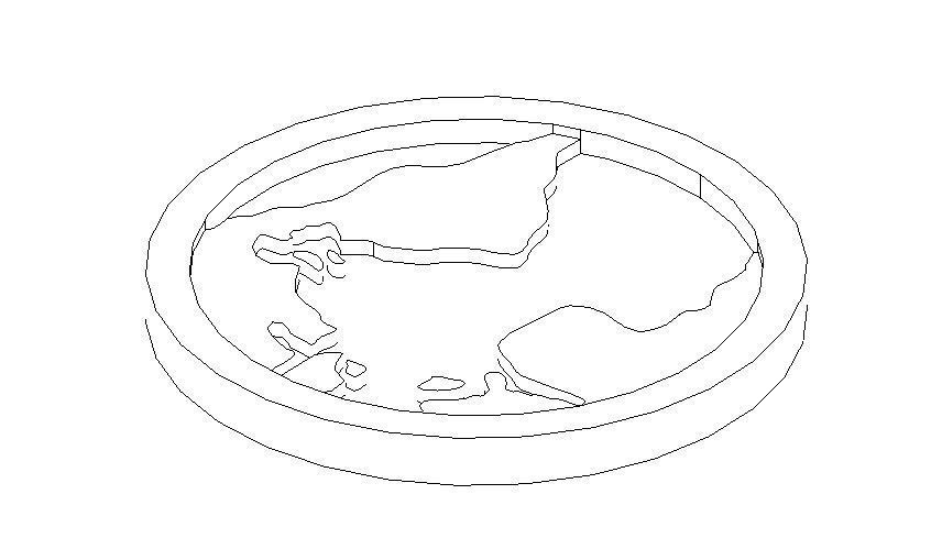 Simple Flat Earth Model Free 3D print model_15