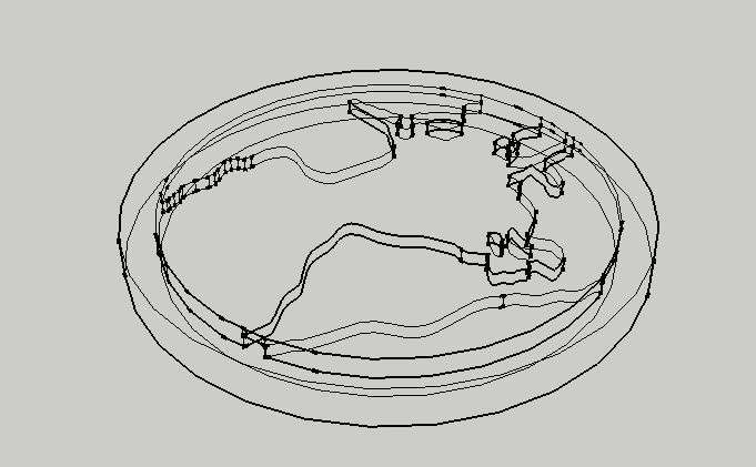 Simple Flat Earth Model Free 3D print model_12