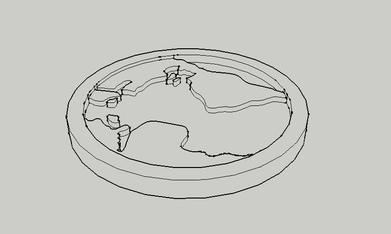 Simple Flat Earth Model Free 3D print model_10