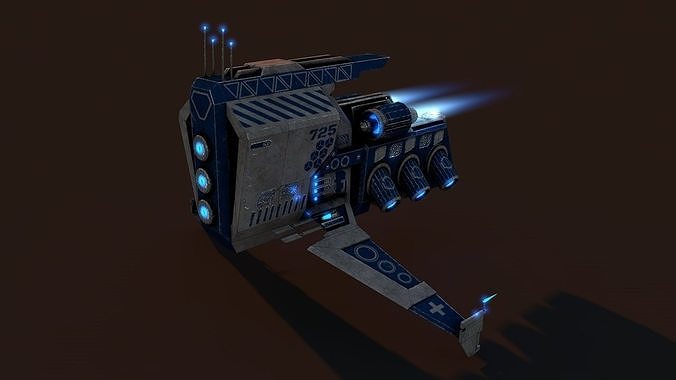 Spacecraft Mini Low-poly 3D model