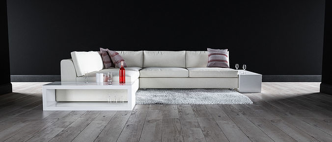 Sofa set - Interior Furniture 06 3D model