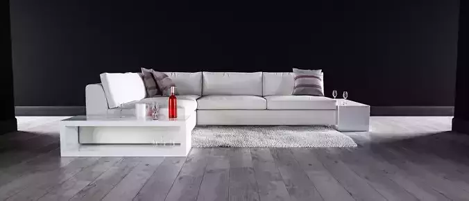 Sofa set - Interior Furniture 06 3D model