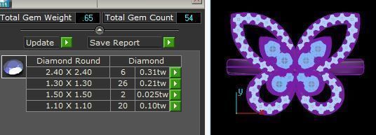 Butterfly Ring 3D print model_4