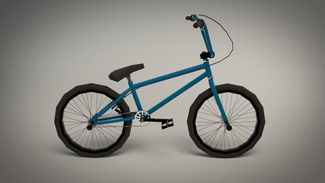Low Poly BMX Bike Low-poly 3D model_8