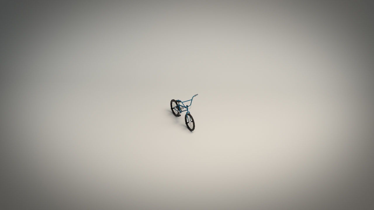 Low Poly BMX Bike Low-poly 3D model_6
