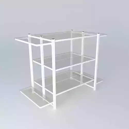 gondola shelf with glass shelves