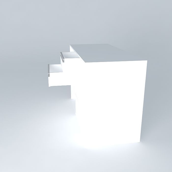 drawers with sliding Free 3D model_2