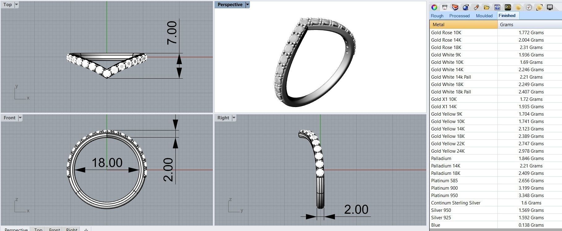 Ring Light Modern Diamond - Jewelry 3D - AN-163 3D print model_13