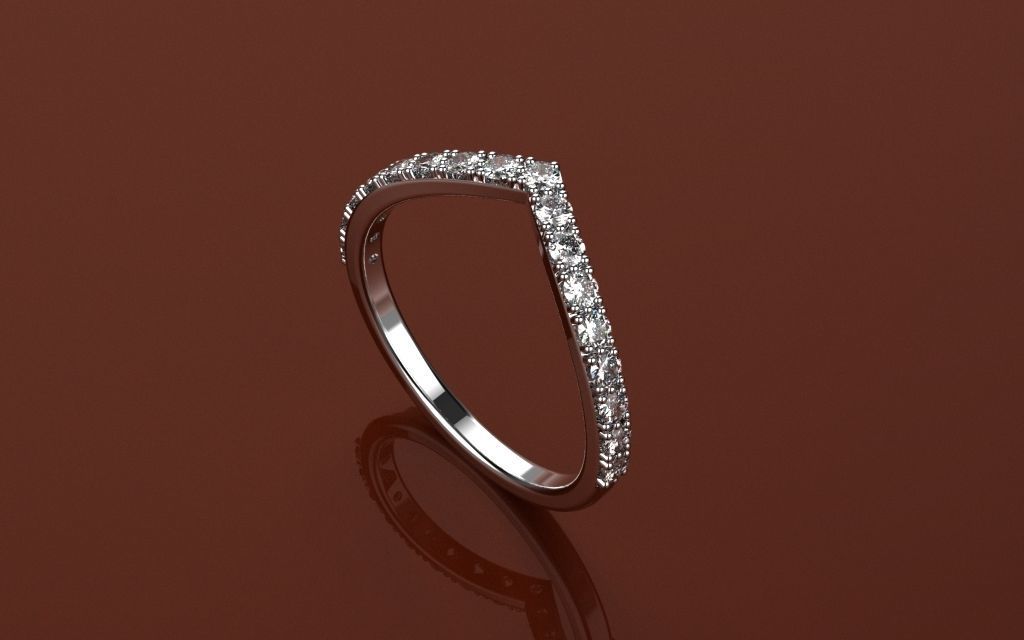 Ring Light Modern Diamond - Jewelry 3D - AN-163 3D print model_7